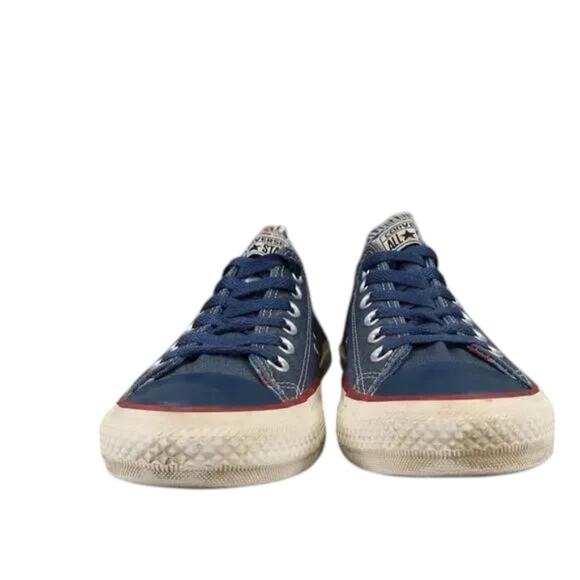 Converse Shoes Womens 7 Sneakers Lifestyle Chuck Taylor Low Blue Canvas Classic - Picture 2 of 12
